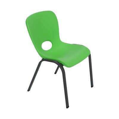 Lifetime Childrens Stacking Chair (Essential) - Lime Green