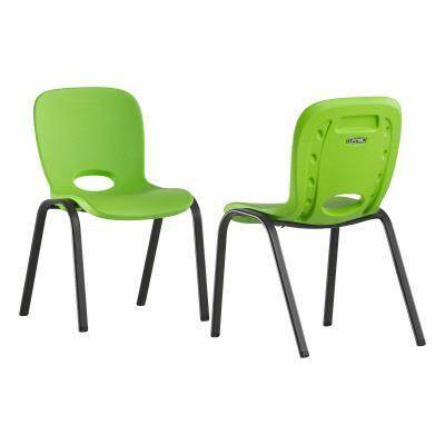 Lifetime Childrens Stacking Chair (Essential) - Lime Green