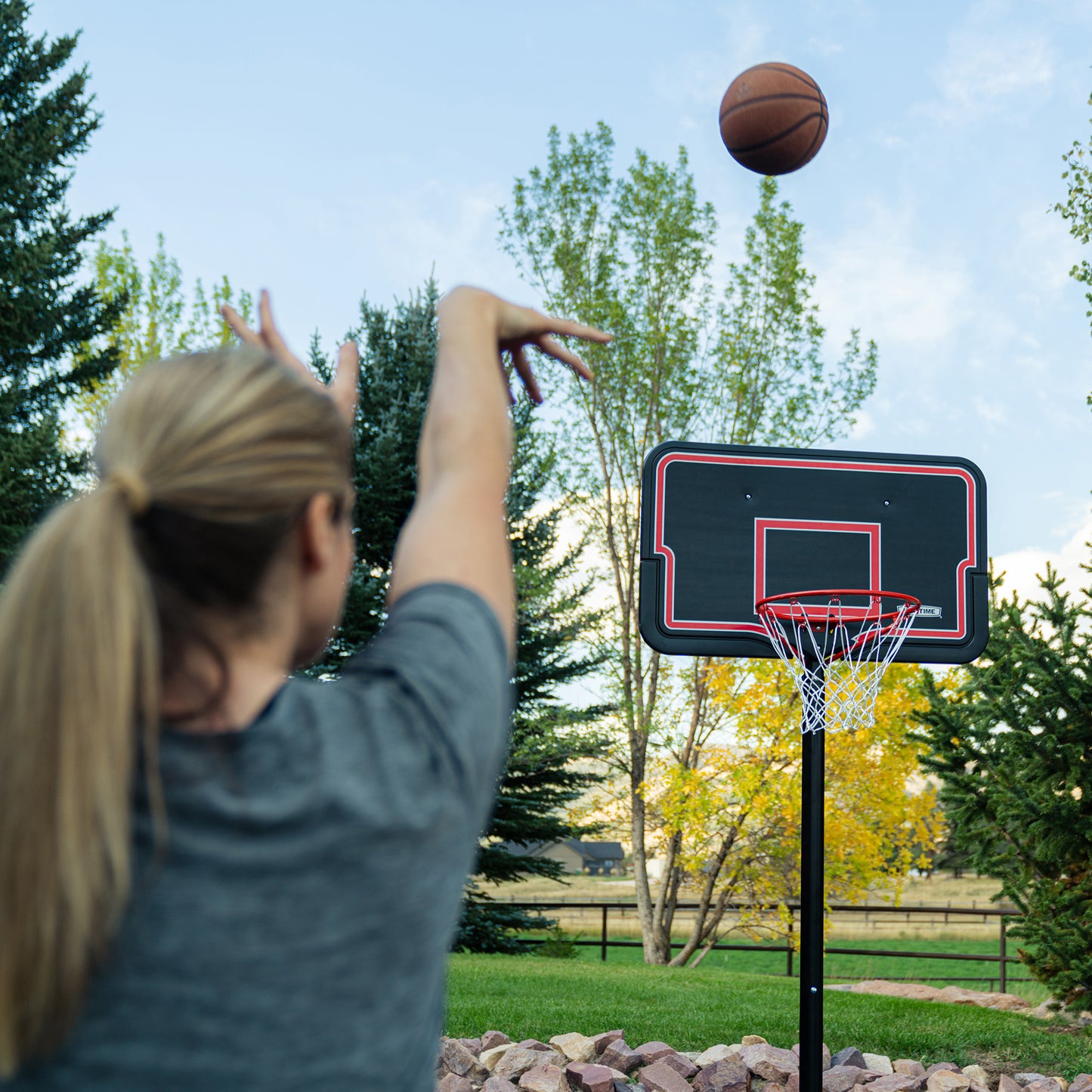 Lifetime Adjustable Portable Basketball Hoop (44-Inch Impact)