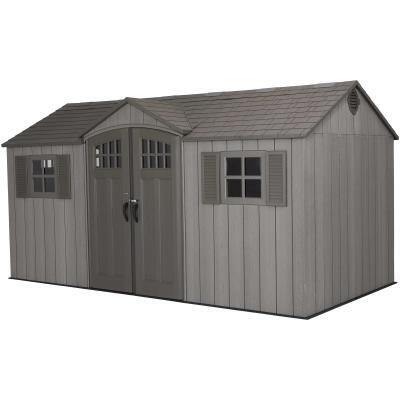 Lifetime 15 Ft x 8 Ft Outdoor Storage Shed ROUGH CUT Edition (60318)