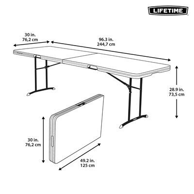 Lifetime 8-Foot Fold-In-Half Table (Commercial)