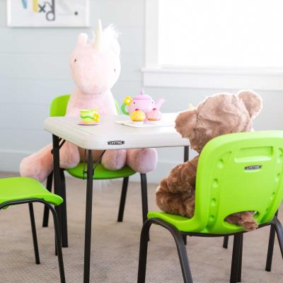 Lifetime Childrens Stacking Chair (Essential) - Lime Green