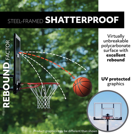 Lifetime Basketball Backboard and Rim Combo (48-Inch Polycarbonate)