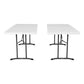 Lifetime 6-Foot Fold-In-Half Table - 2 Pack (Commercial)