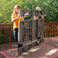 Lifetime 6-Foot Classic Folding Picnic Table - Wood Grain Texture