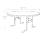Lifetime 60-Inch Round Table (Professional)