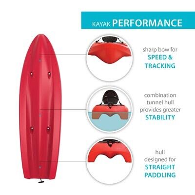 Lifetime Hydros 85 Sit-On-Top Kayak (Paddle Included)