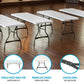 Lifetime (4) 6-Foot Stacking Tables and (24) Chairs Combo (Commercial)