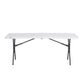 Lifetime 6-Foot Fold-In-Half Table (Light Commercial) - White Granite