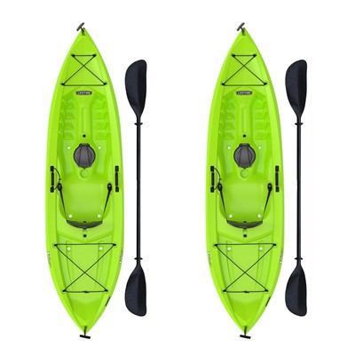 Lifetime Tioga 100 Sit-On-Top Kayak - 2 Pack (Paddles Included)