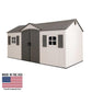 Lifetime 15 Ft. x 8 Ft. Outdoor Storage Shed DUAL ENTRY (60349)