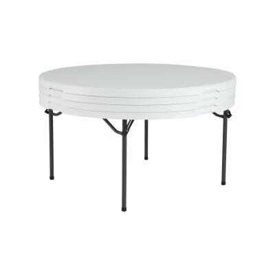Lifetime (12) 60-Inch Round Stacking Tables and (96) Chairs Combo (Commercial)
