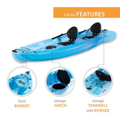 Lifetime Envoy 106 Tandem Kayak (Paddle Included)