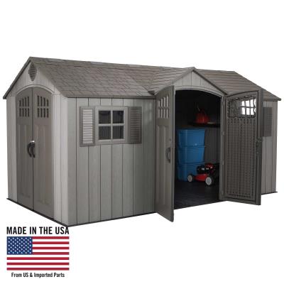 Lifetime 15 Ft x 8 Ft Outdoor Storage Shed ROUGH CUT Edition (60318)