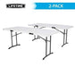 Lifetime 6-Foot Fold-In-Half Table - 2 Pack (Commercial)