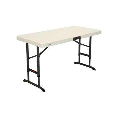 Lifetime 4-Foot Adjustable Height Table (Commercial) 80387G