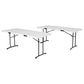 Lifetime 6-Foot Fold-In-Half Table - 2 Pack (Commercial)