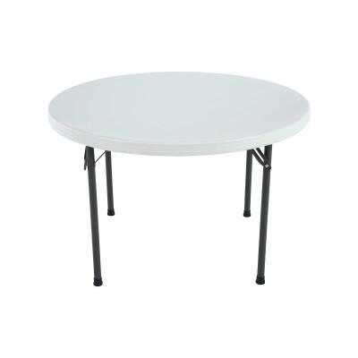Lifetime 46-Inch Round Table (Commercial) - White Granite