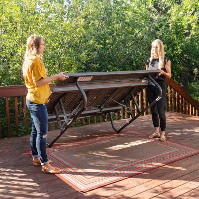 Lifetime 6-Foot Classic Folding Picnic Table - Wood Grain Texture