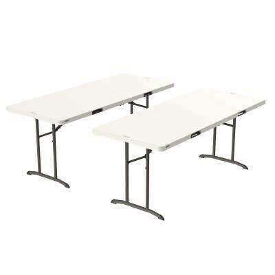 Lifetime 6-Foot Fold-In-Half Table - 2 Pack (Commercial)