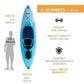 Lifetime Cruze 100 Sit-In Kayak (Paddle Included)