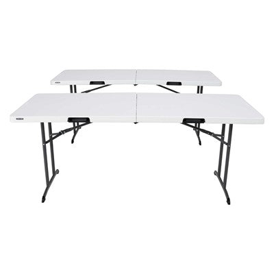 Lifetime 6-Foot Fold-In-Half Table - 2 Pack (Commercial)