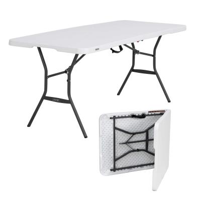 Lifetime 6-Foot Fold-In-Half Table (Light Commercial) - White Granite