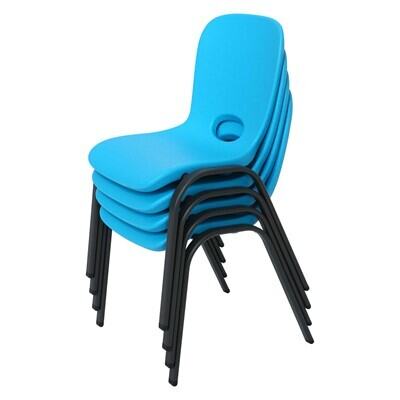Lifetime Childrens Stacking Chair (Essential) - Glacier Blue