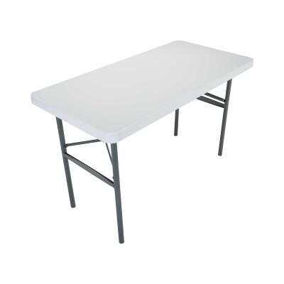 Lifetime 4-Foot Folding Table - (Light Commercial) - White Granite