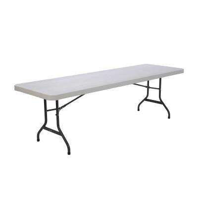 Lifetime 8-Foot Folding Table (Commercial) - White Granite