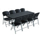 Lifetime (4) 6-Foot Stacking Tables and (24) Chairs Combo (Commercial)