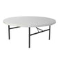 Lifetime (12) 72-Inch Round Tables and (120) Chairs Combo (Commercial)