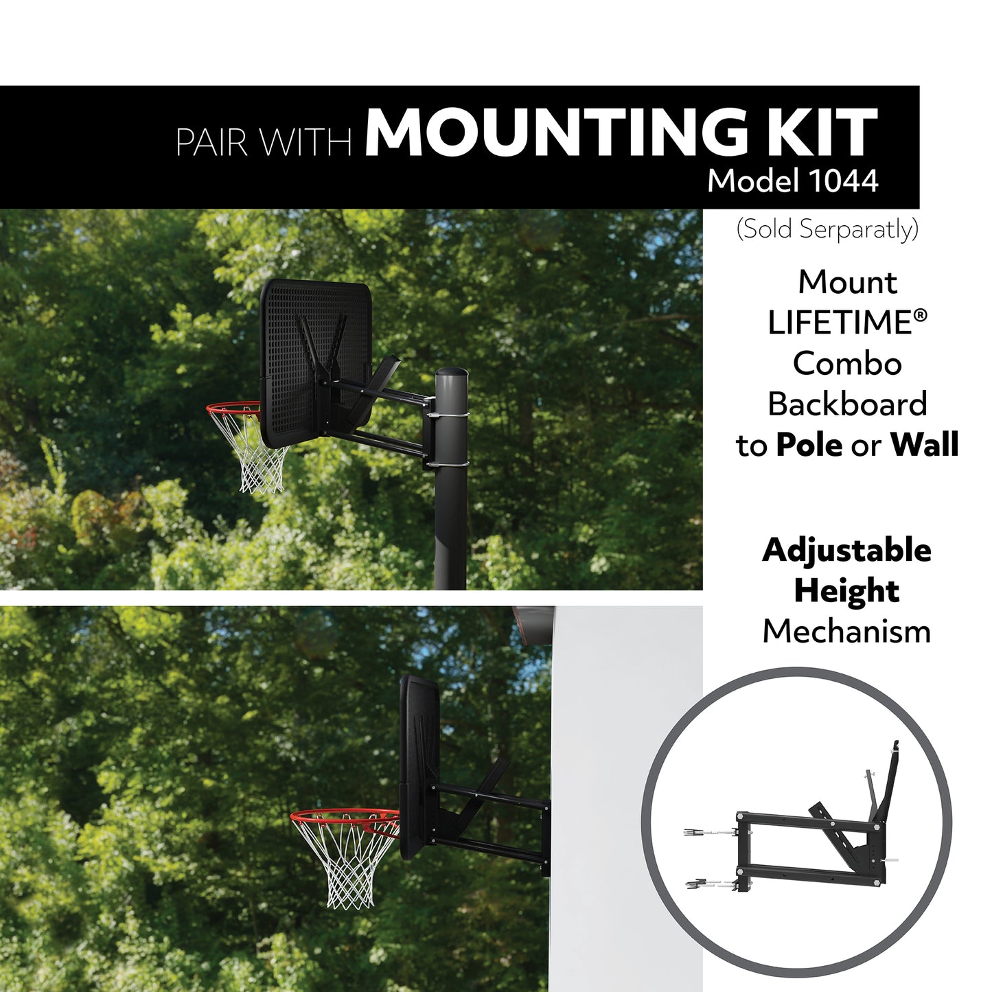 Lifetime Basketball Backboard and Rim (52-Inch Polycarbonate)