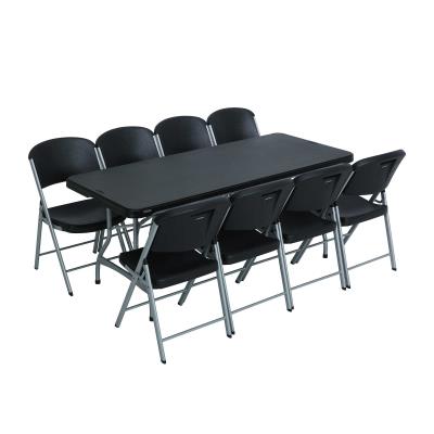 Lifetime 6-Foot Stacking Table and (8) Chairs Combo (Commercial)