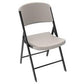 Lifetime Classic Folding Chair (Commercial) - White with White Frame