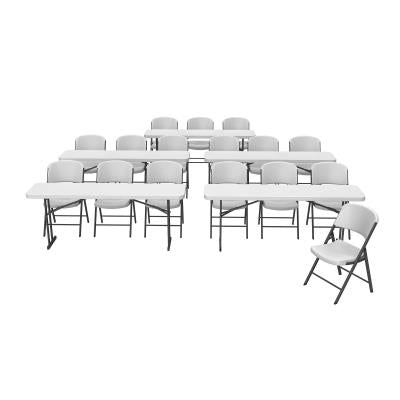 Lifetime (5) 6-Foot Seminar Tables and (16) Chairs Set