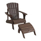 Lifetime Adirondack Chair and Ottoman Set