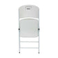 Lifetime Classic Folding Chair (Commercial) - White with White Frame