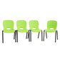 Lifetime Childrens Stacking Chair (Essential) - Lime Green