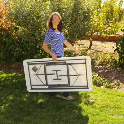 Lifetime 4-Foot Folding Table - (Light Commercial) - White Granite