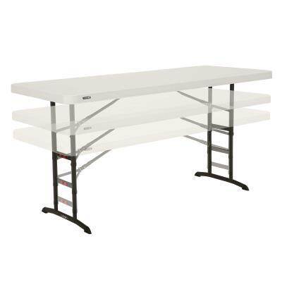 Lifetime 6-Foot Adjustable Height Table (Commercial) - Almond