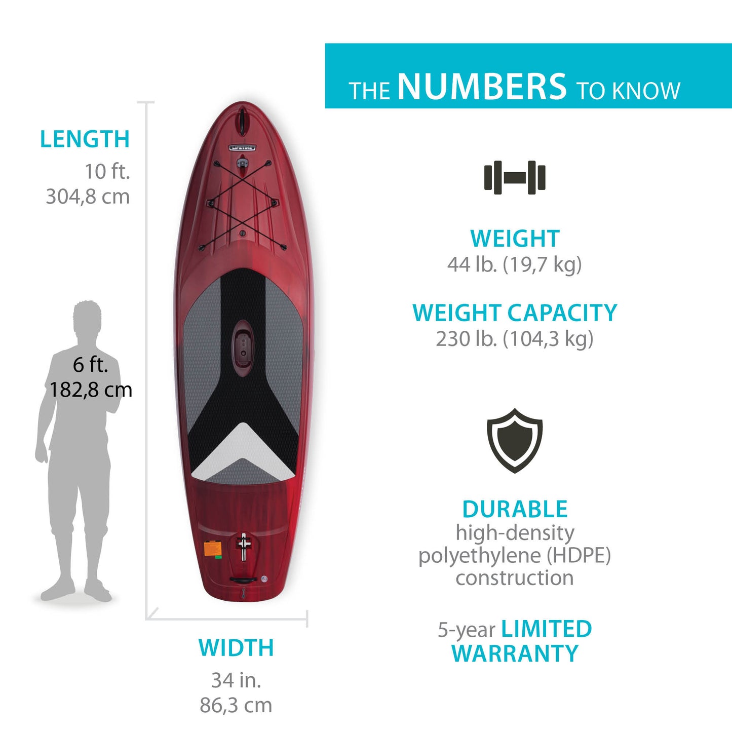 Lifetime Horizon 100 Stand-Up Paddleboard (Paddle Included)