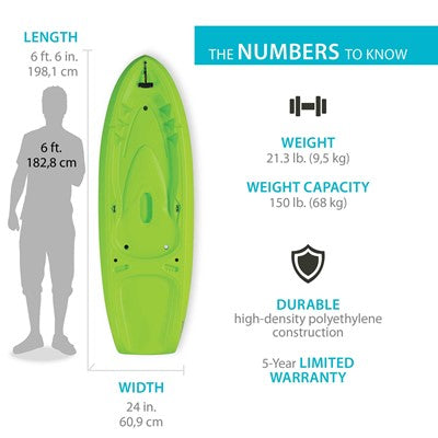 Lifetime Recruit 66 Youth Kayak (Paddle Included)