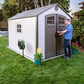 Lifetime 8 Ft. x 10 Ft. DELUXE Outdoor Storage Shed (60117)