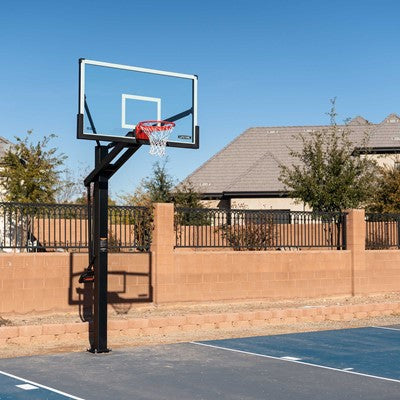 Lifetime Mammoth Bolt Down Basketball Hoop (72-Inch Tempered Glass)