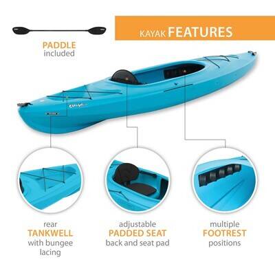 Lifetime Charger 100 Sit-In Kayak (Paddle Included)