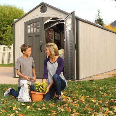 Lifetime 20 Ft. x 8 Ft. Outdoor Storage Shed DUAL ENTRY(60127)