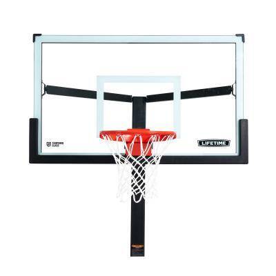 Lifetime Mammoth Bolt Down Basketball Hoop (60-Inch Tempered Glass)