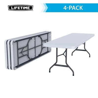 Lifetime 8-Foot Folding Table (Commercial) - White Granite