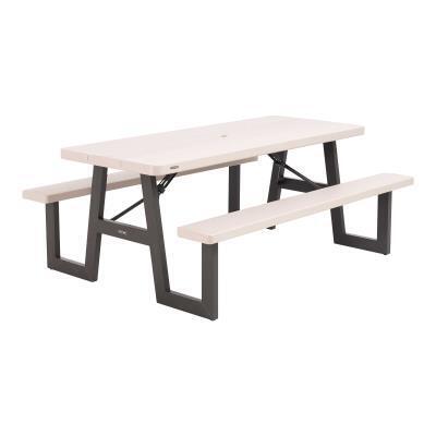 Lifetime 6-Foot W-Frame Folding Picnic Table(60364)